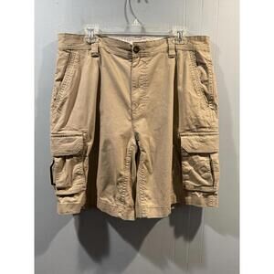 Mens Amazon Essentials Cargo Shorts Size 38 Tan